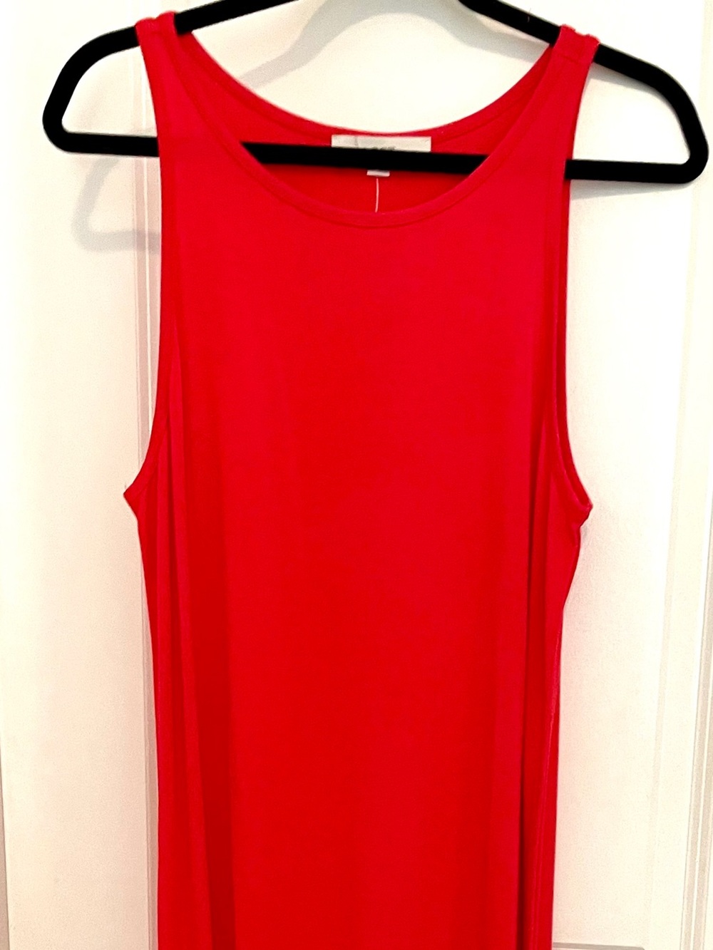 LOFT Bright Red Crewneck Tank